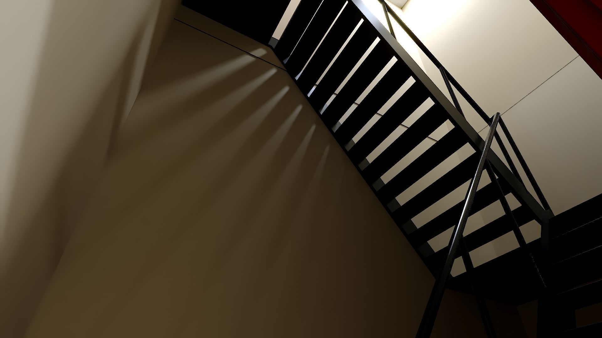 Firehouse FDNY with interior Low-poly 3D model_26