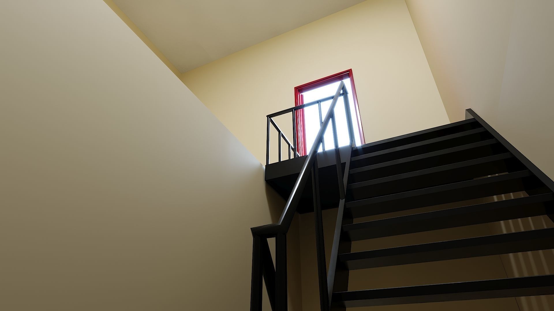 Firehouse FDNY with interior Low-poly 3D model_27