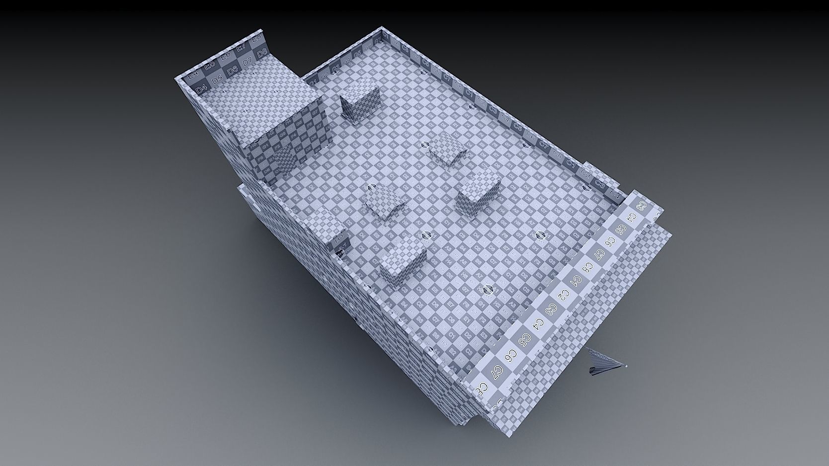 Firehouse FDNY with interior Low-poly 3D model_47