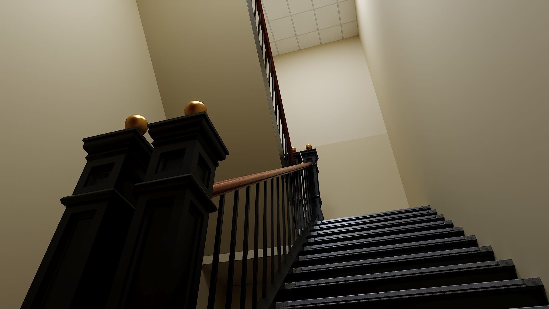 Firehouse FDNY with interior Low-poly 3D model_22