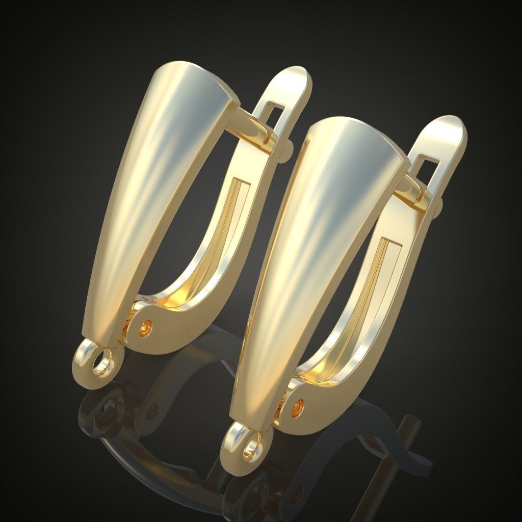 Earring 3D model 3D printable model 0112 3D print model_11