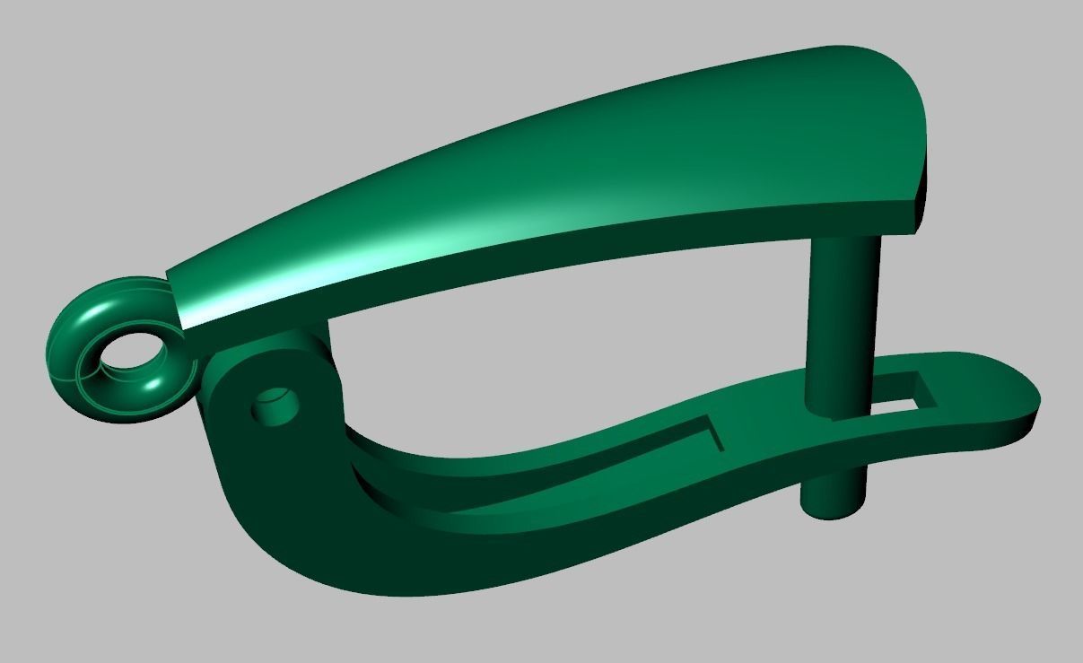 Earring 3D model 3D printable model 0112 3D print model_14