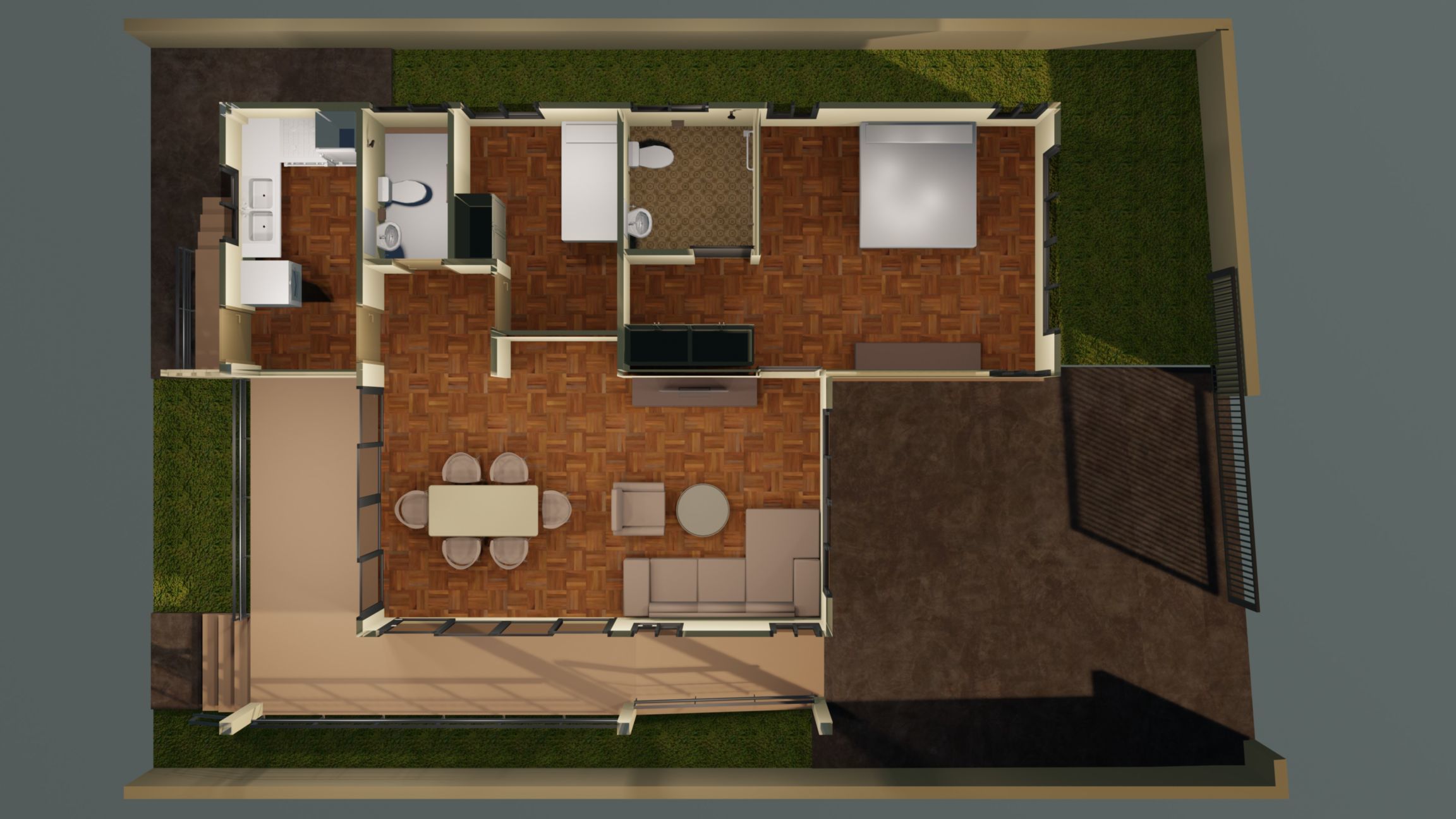 Small house 001 3D model_1