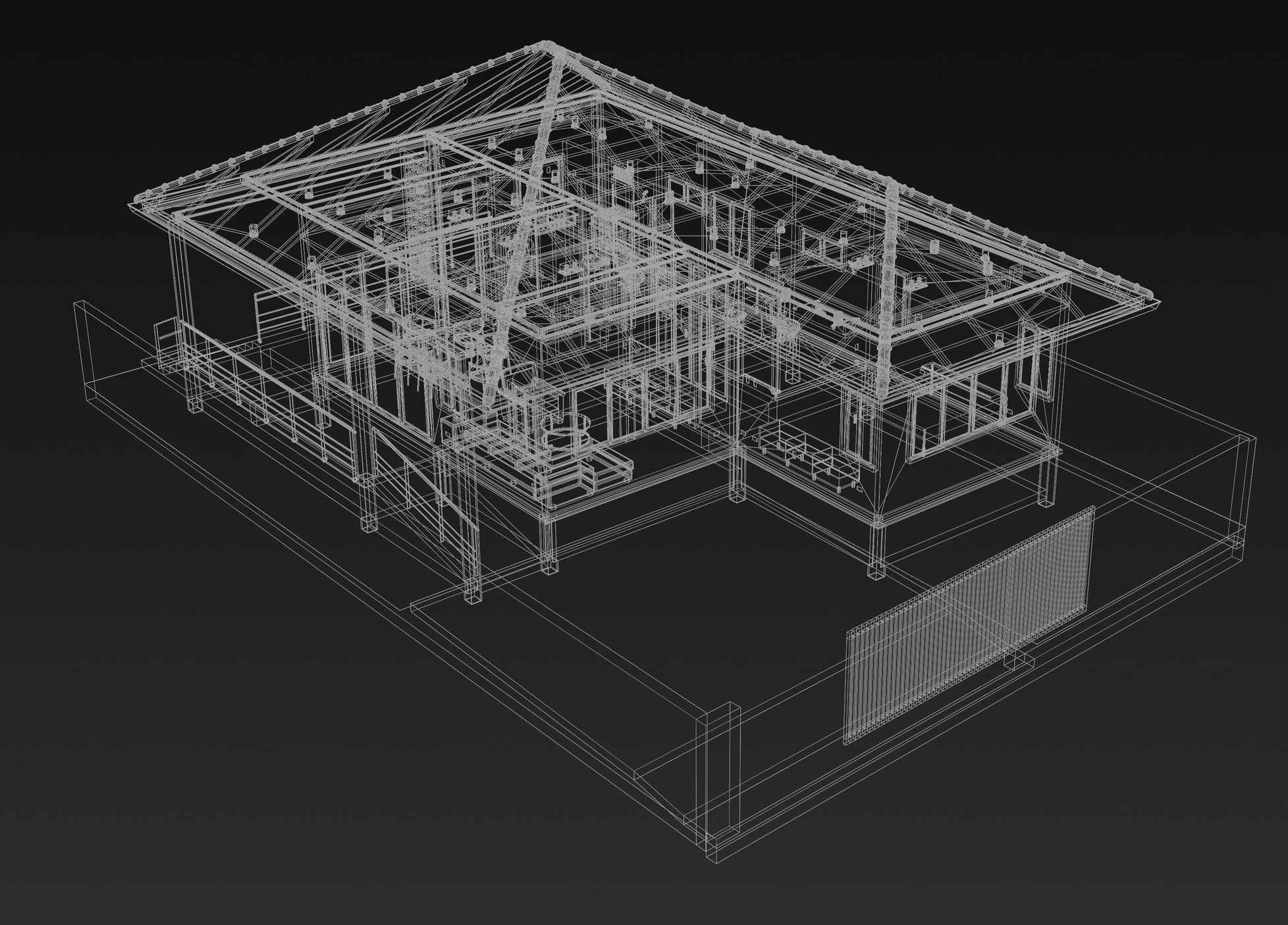 Small house 001 3D model_7