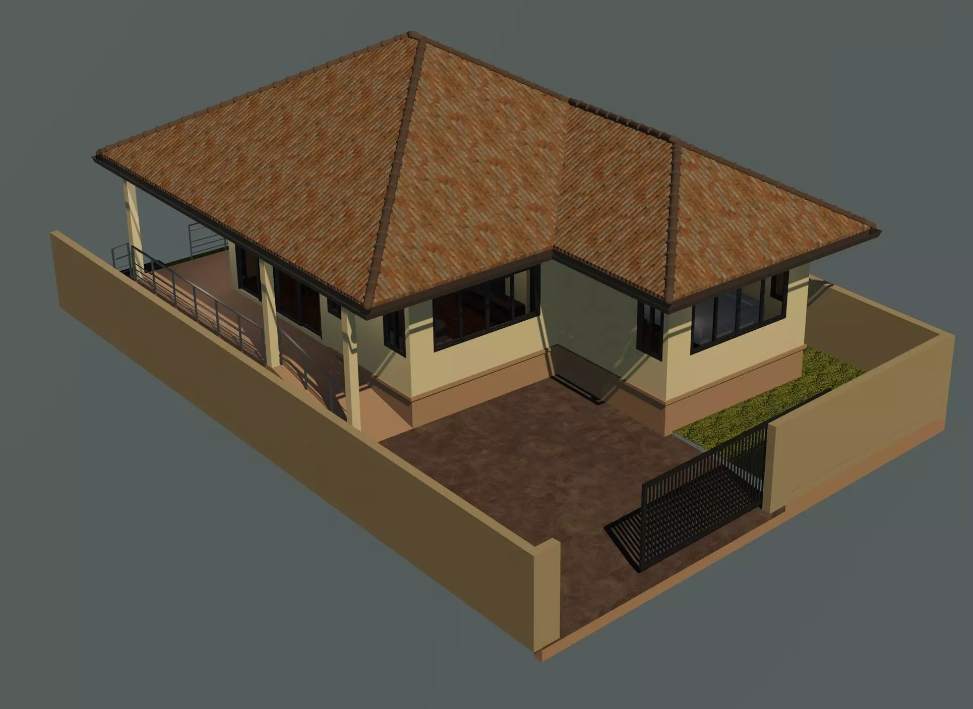 Small house 001 3D model_0