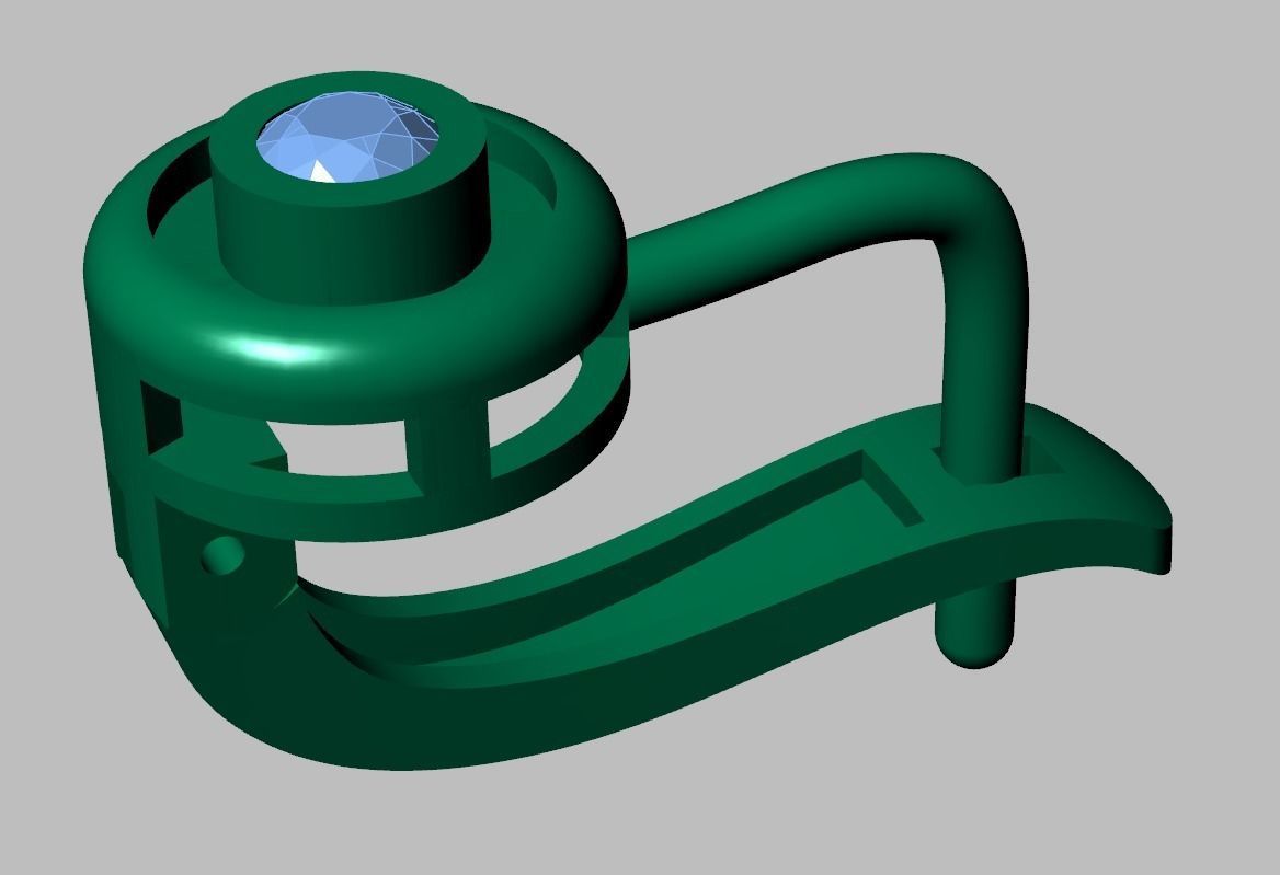 Earring 3D model 3D printable model 0113-35 3D print model_13