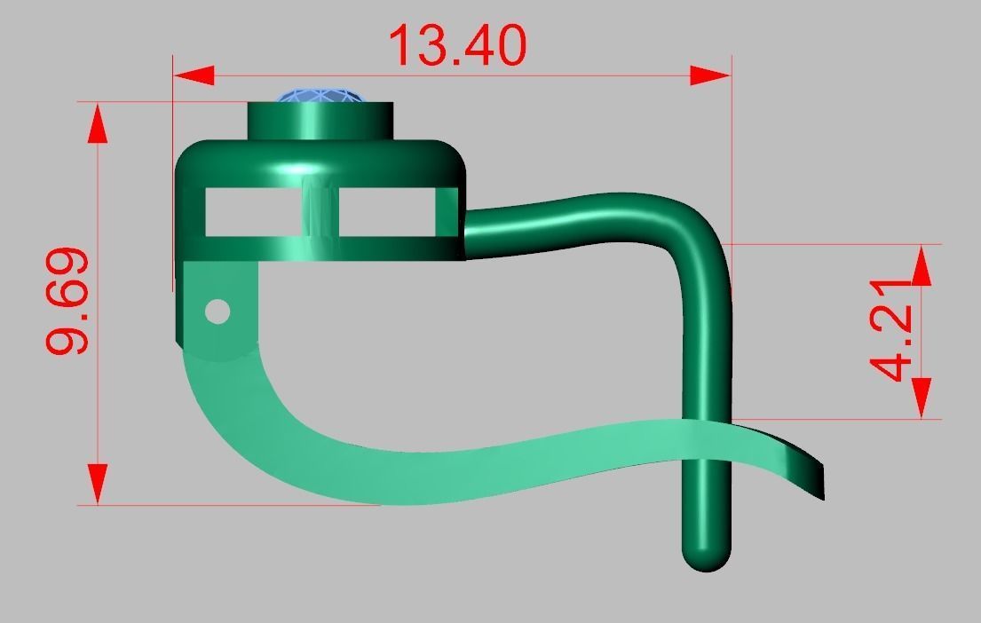 Earring 3D model 3D printable model 0113-35 3D print model_12