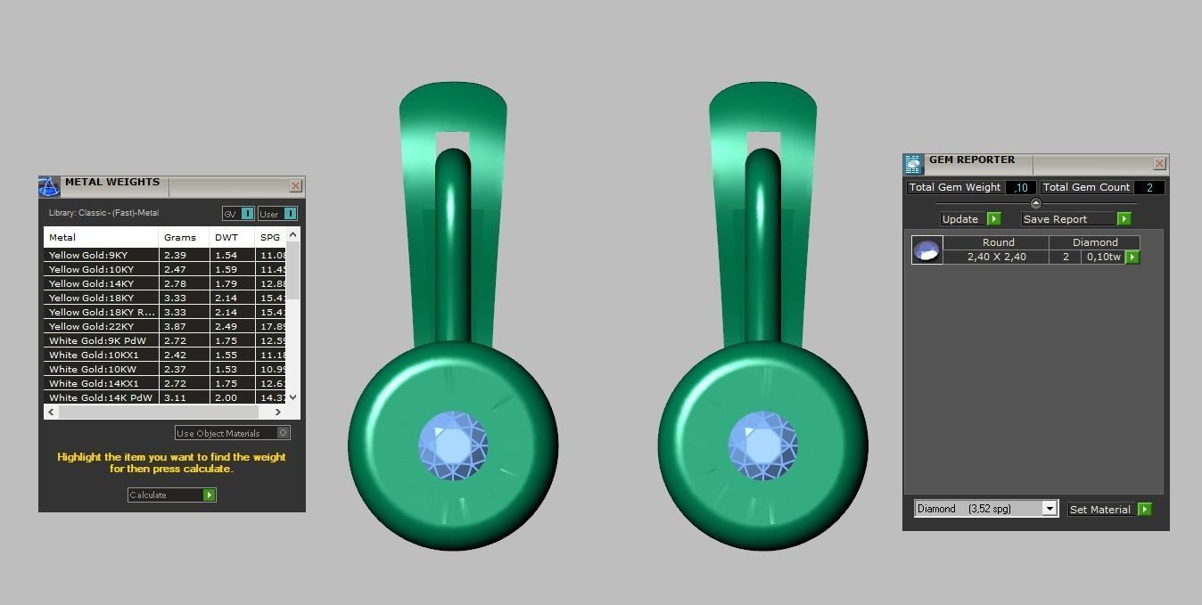 Earring 3D model 3D printable model 0113-35 3D print model_15