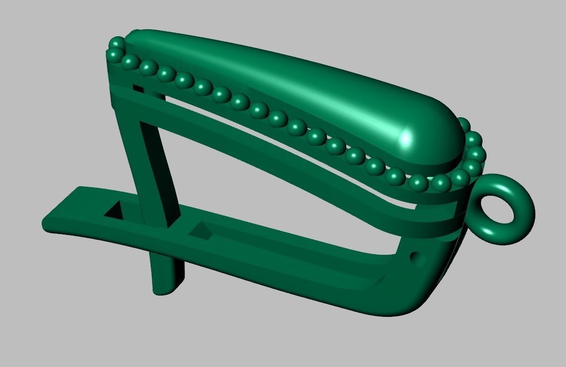 Earring 3D model 3D printable model 0115-9 3D print model_13