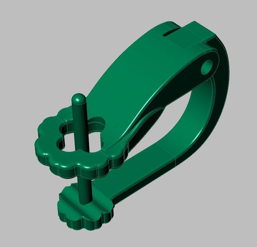 Earring 3D model 3D printable model 0120 3D print model_17