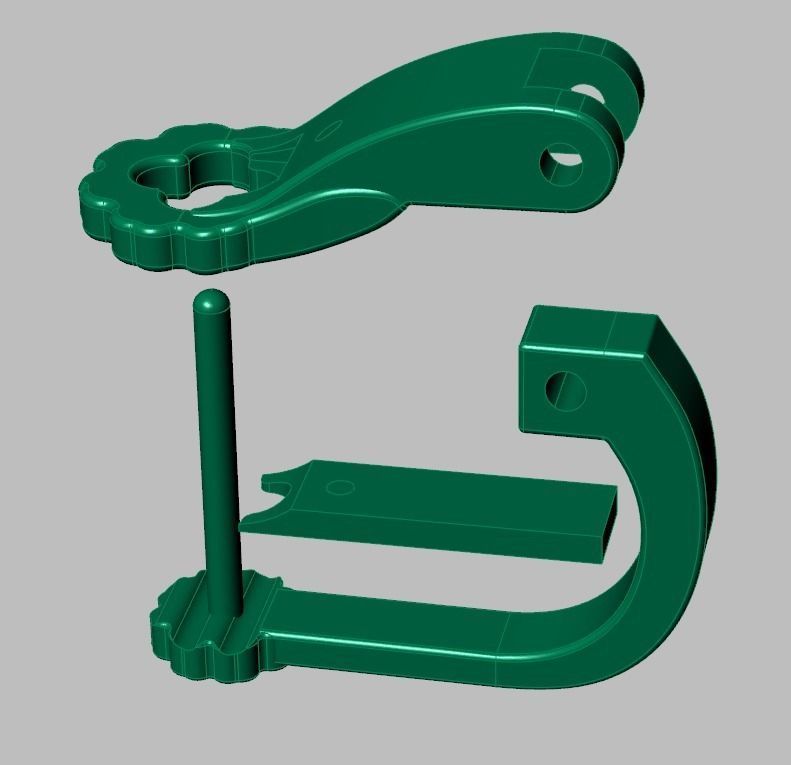 Earring 3D model 3D printable model 0120 3D print model_19