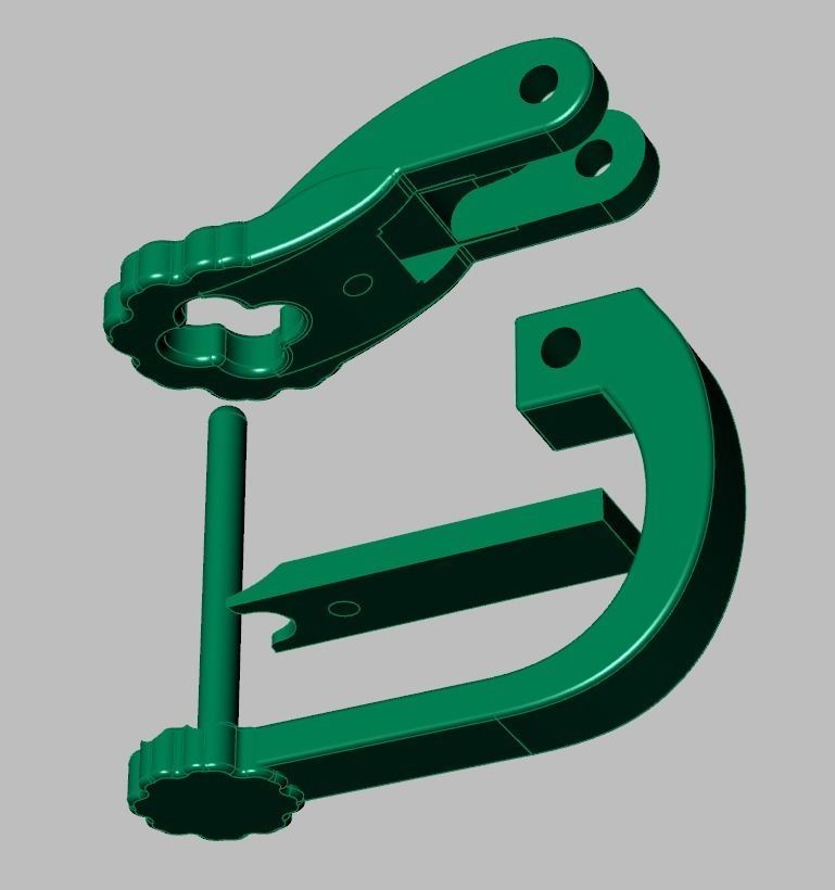 Earring 3D model 3D printable model 0120 3D print model_20