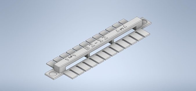General Lab Equipment Designs - Gel Comb B2-12 Free 3D print model