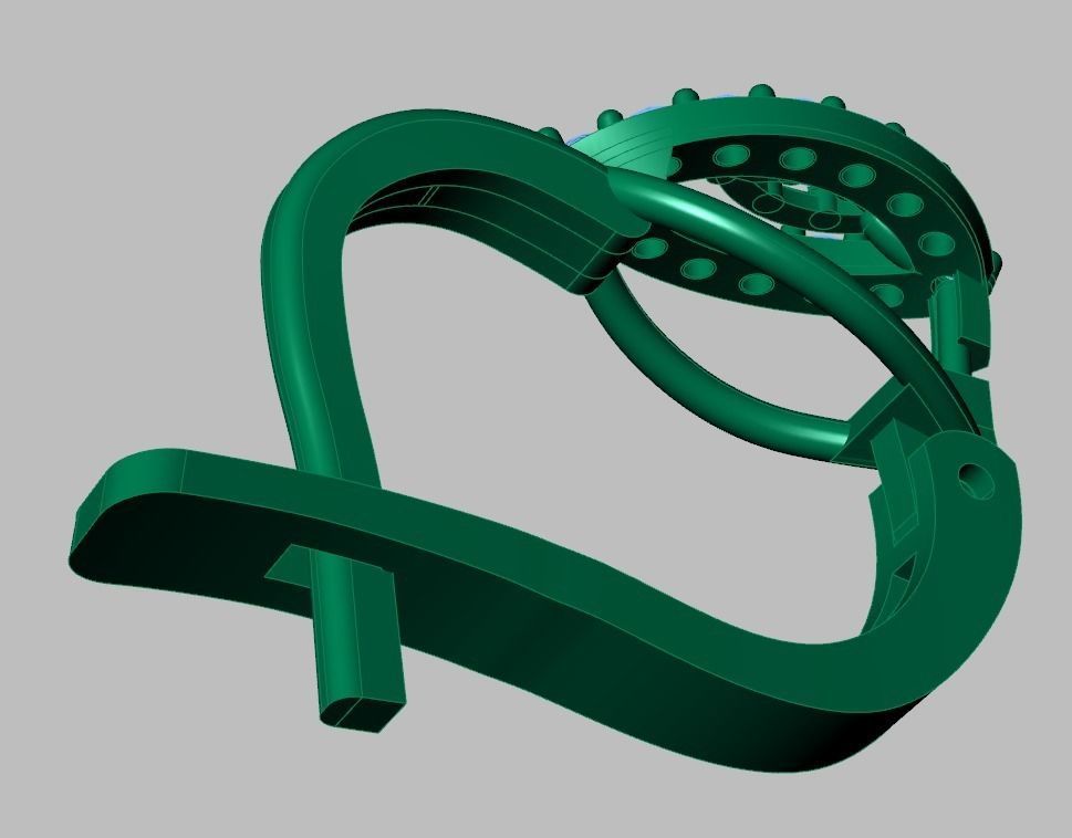 Earring 3D model 3D printable model 0124-6 3D print model_20