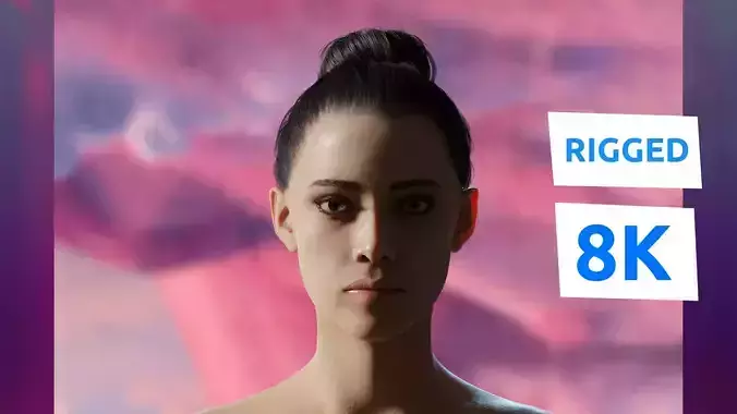 Mona - Rigged Blender Character 3D model