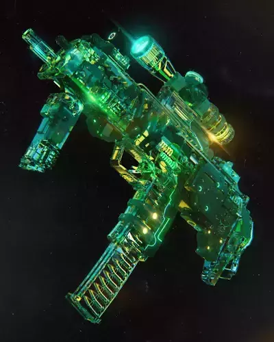 Glass Gun - 31MAR21 by DSZarts 3D model