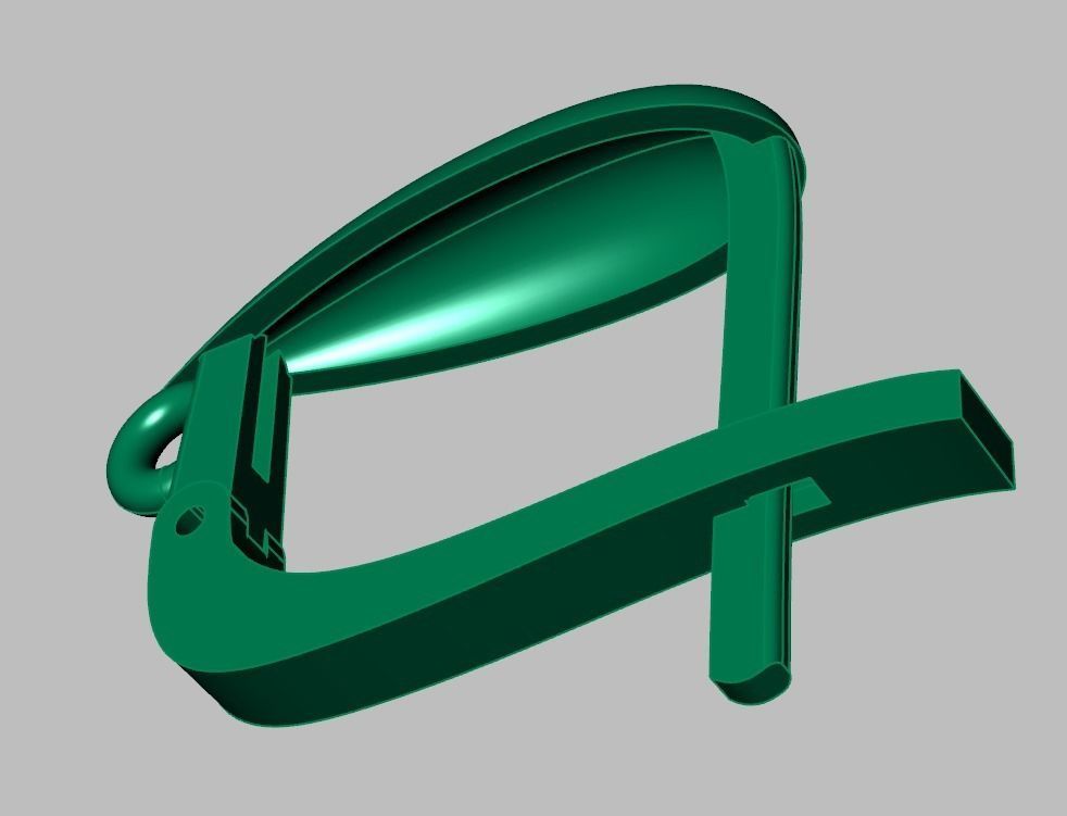 Earring 3D model 3D printable model 0126 3D print model_16