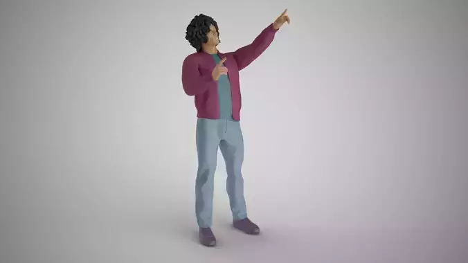 Man Looking at the Sky