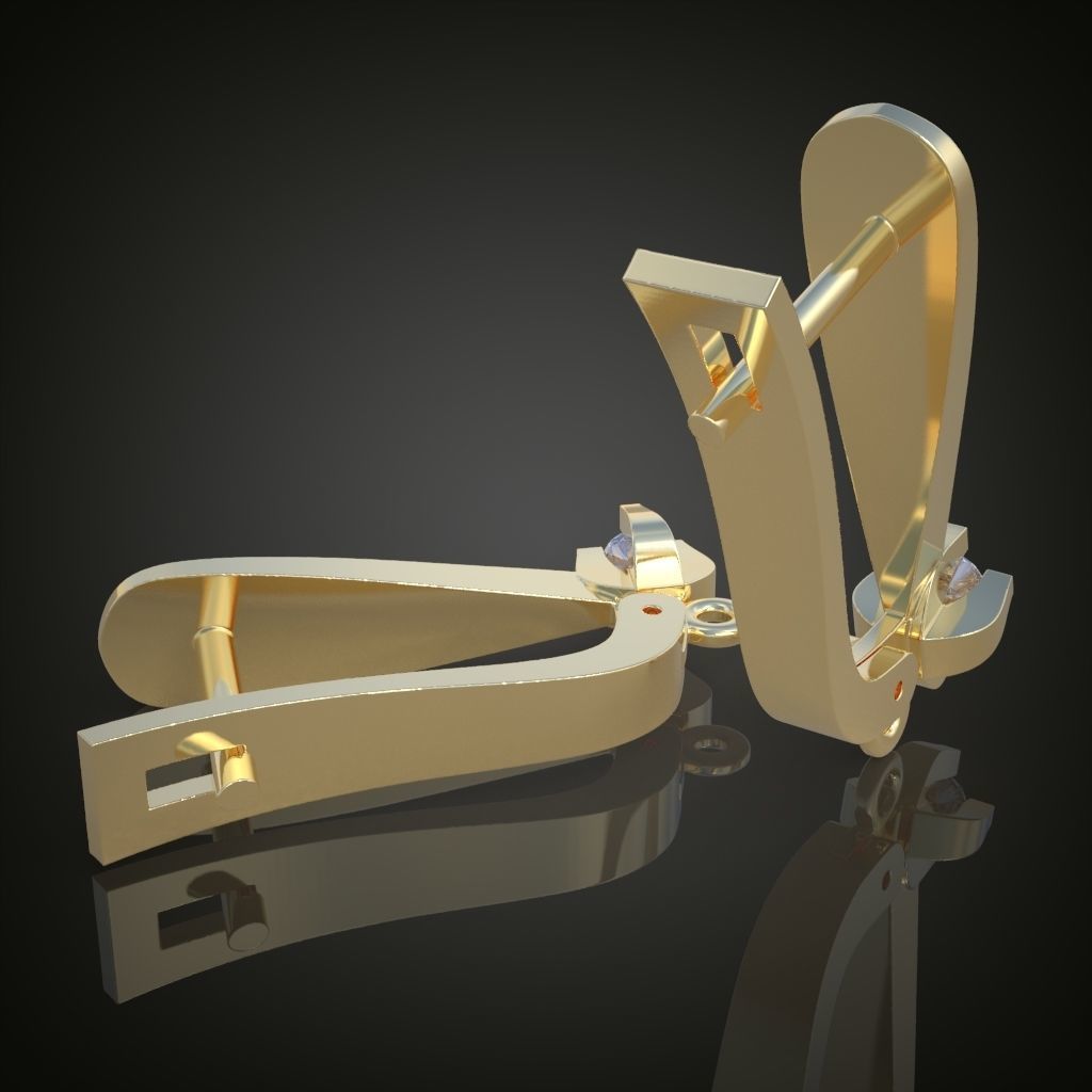 Earring 3D model 3D printable model 0127-20ol26 Free 3D print model_7