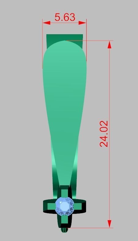 Earring 3D model 3D printable model 0127-20ol26 Free 3D print model_20