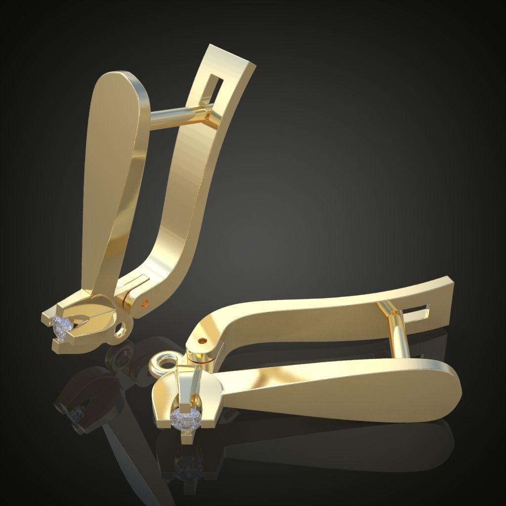 Earring 3D model 3D printable model 0127-20ol26 Free 3D print model_8