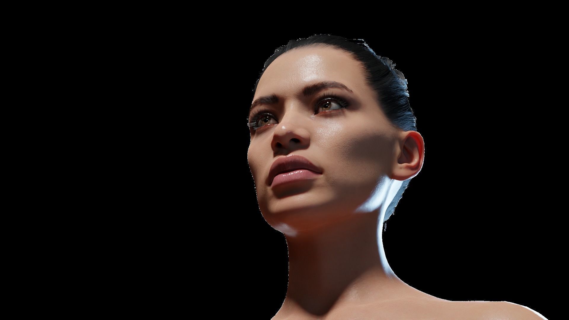 Photorealistic Human - Kim Rigged 3d Model for Blender 3D model_2