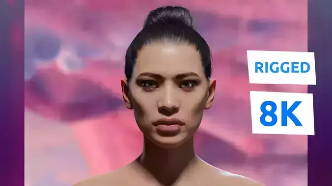 Photorealistic Human - Kim Rigged 3d Model for Blender 3D model