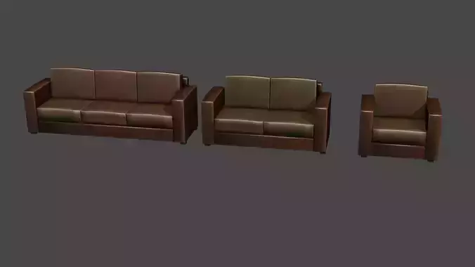 3 INTERIOR SOFA FOR GAME