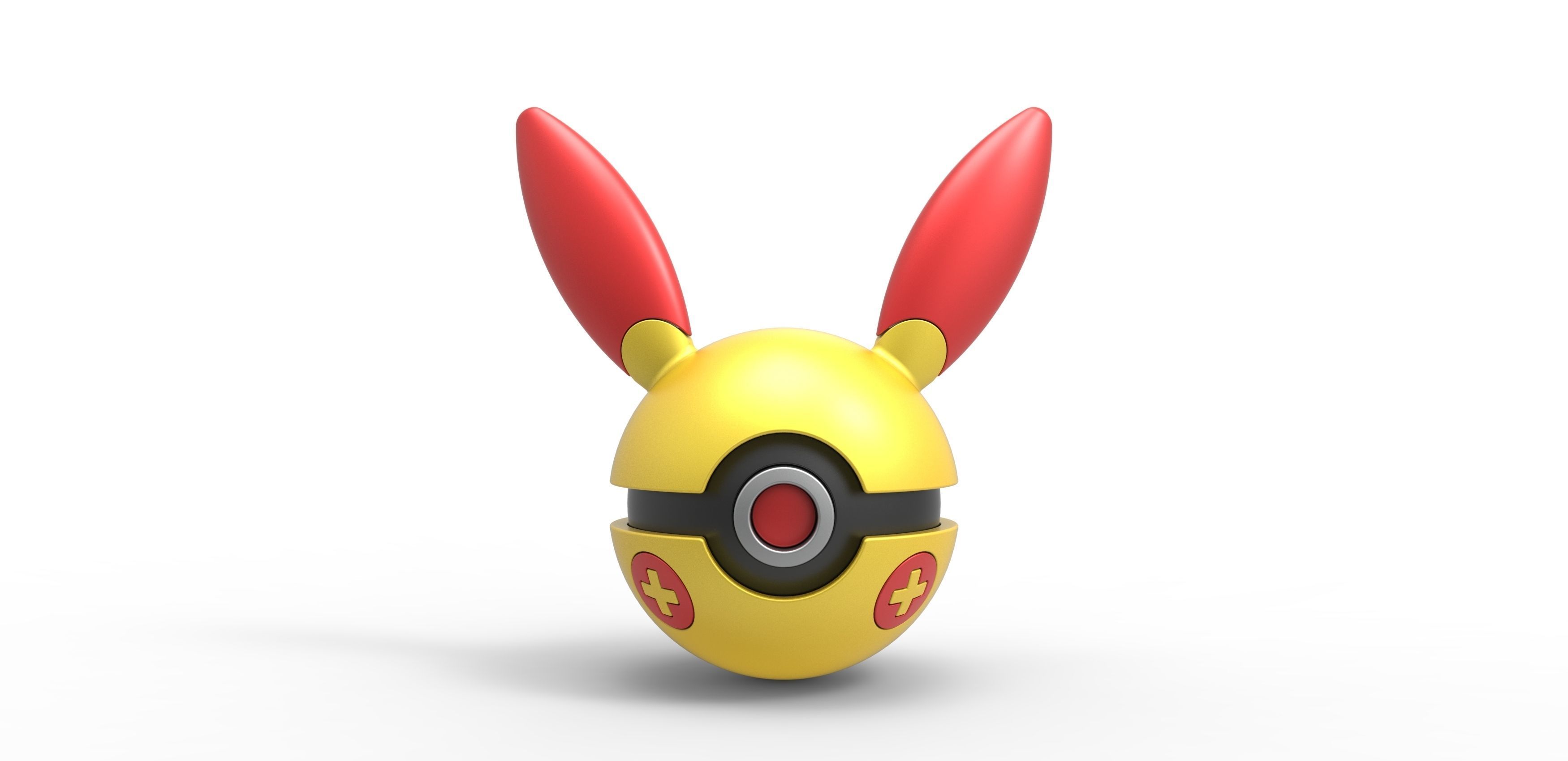 Plusle orb 3D print model_2