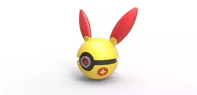 Plusle orb 3D print model