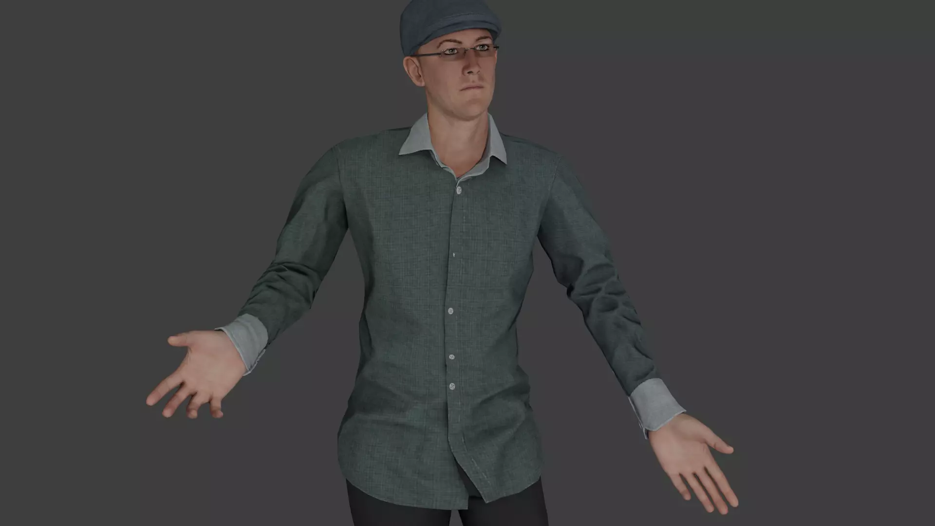Rigged Male Character 37 3D model rigged | CGTrader