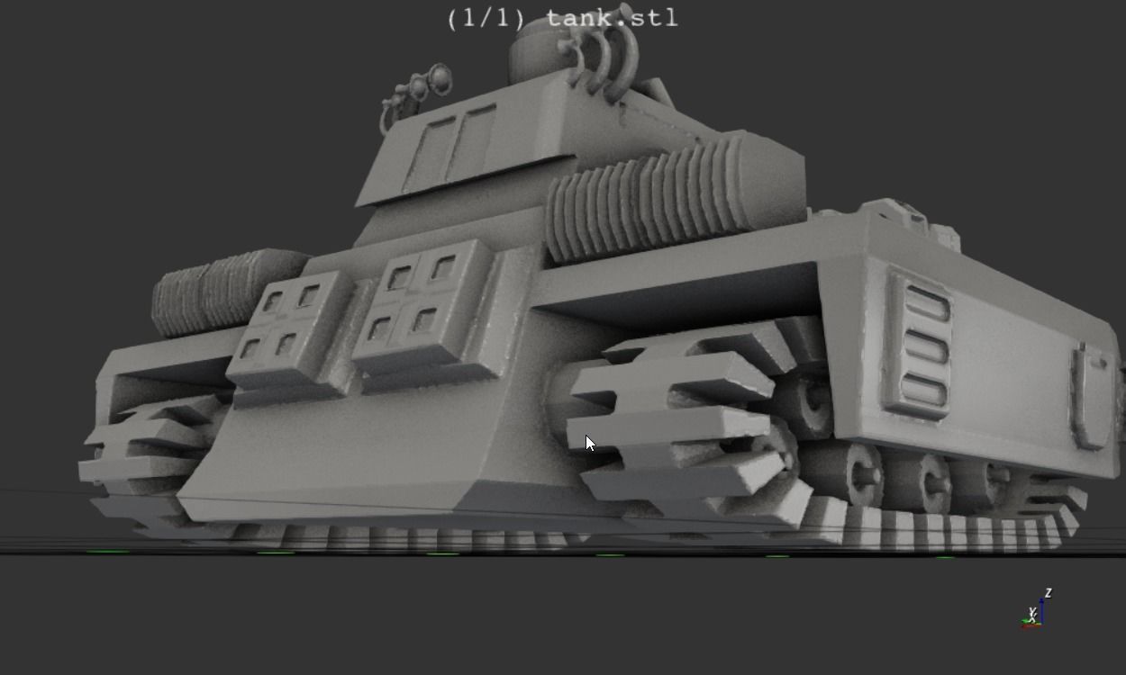 sci fi electronic tank 3D model 3D printable | CGTrader