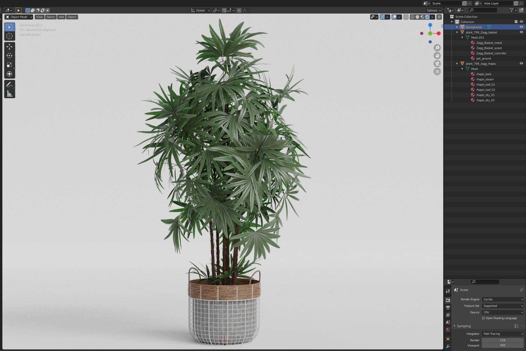 Plants collection 798 3D model_6