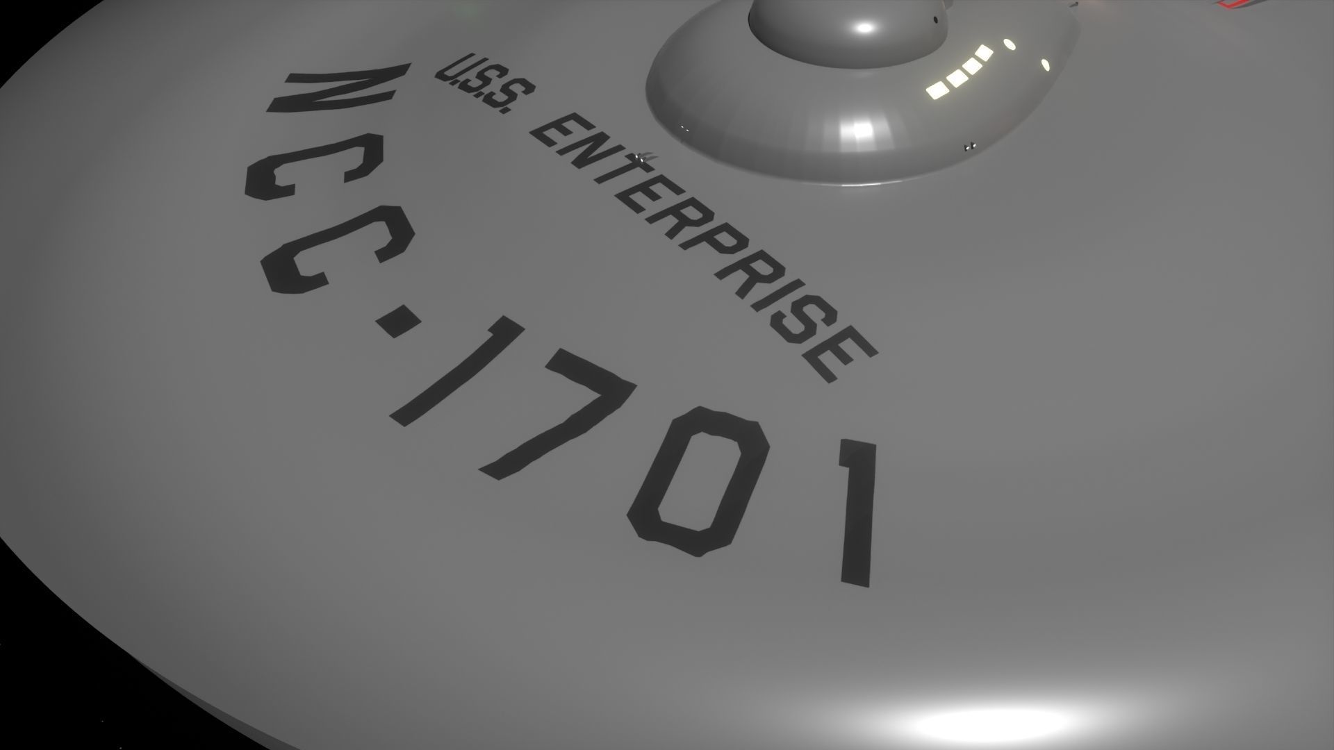 Modified USS Enterprise from the Original Television Series 3D model_4
