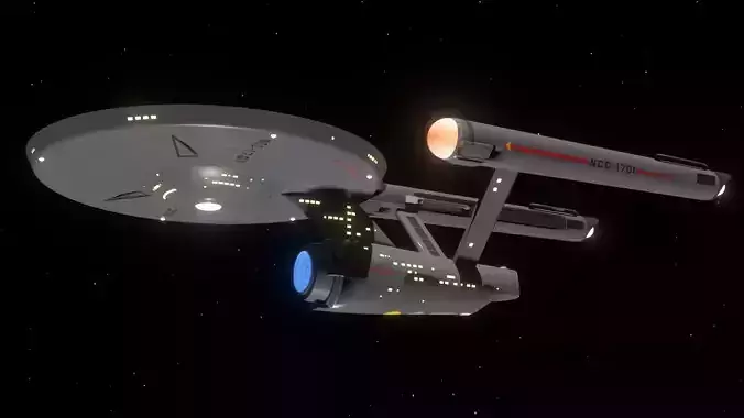 Modified USS Enterprise from the Original Television Series