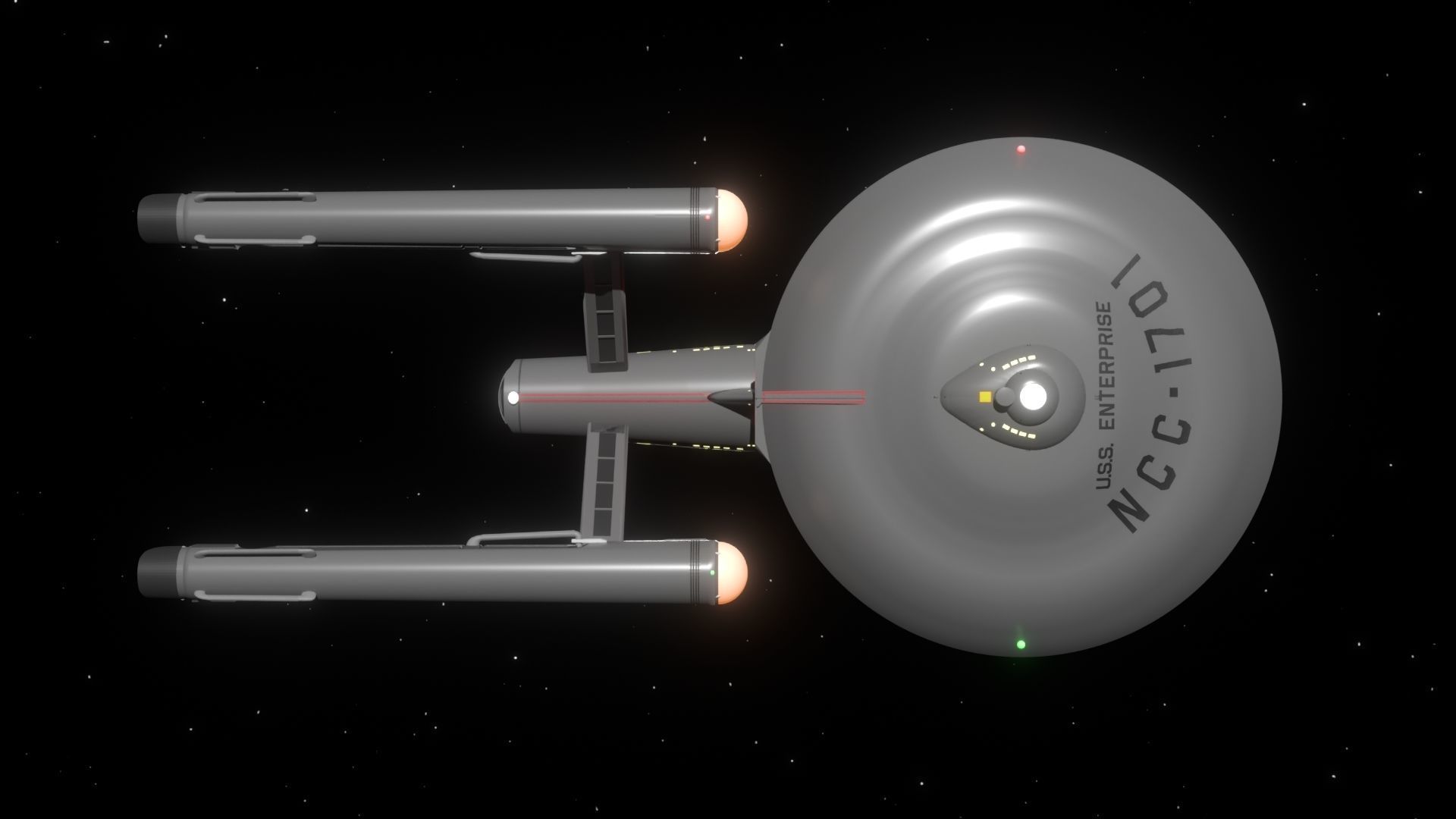 Modified USS Enterprise from the Original Television Series 3D model_7