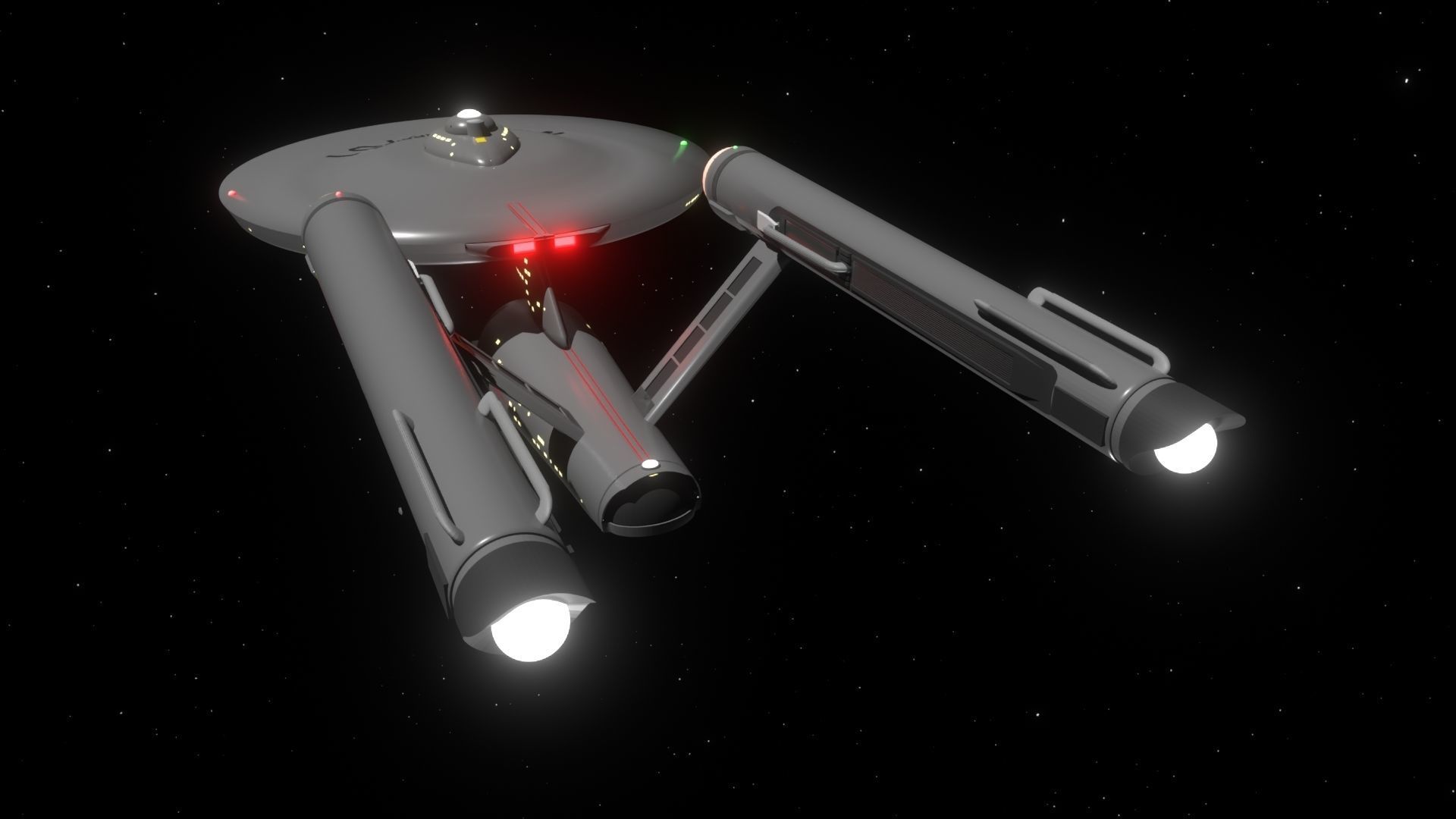 Modified USS Enterprise from the Original Television Series 3D model_9