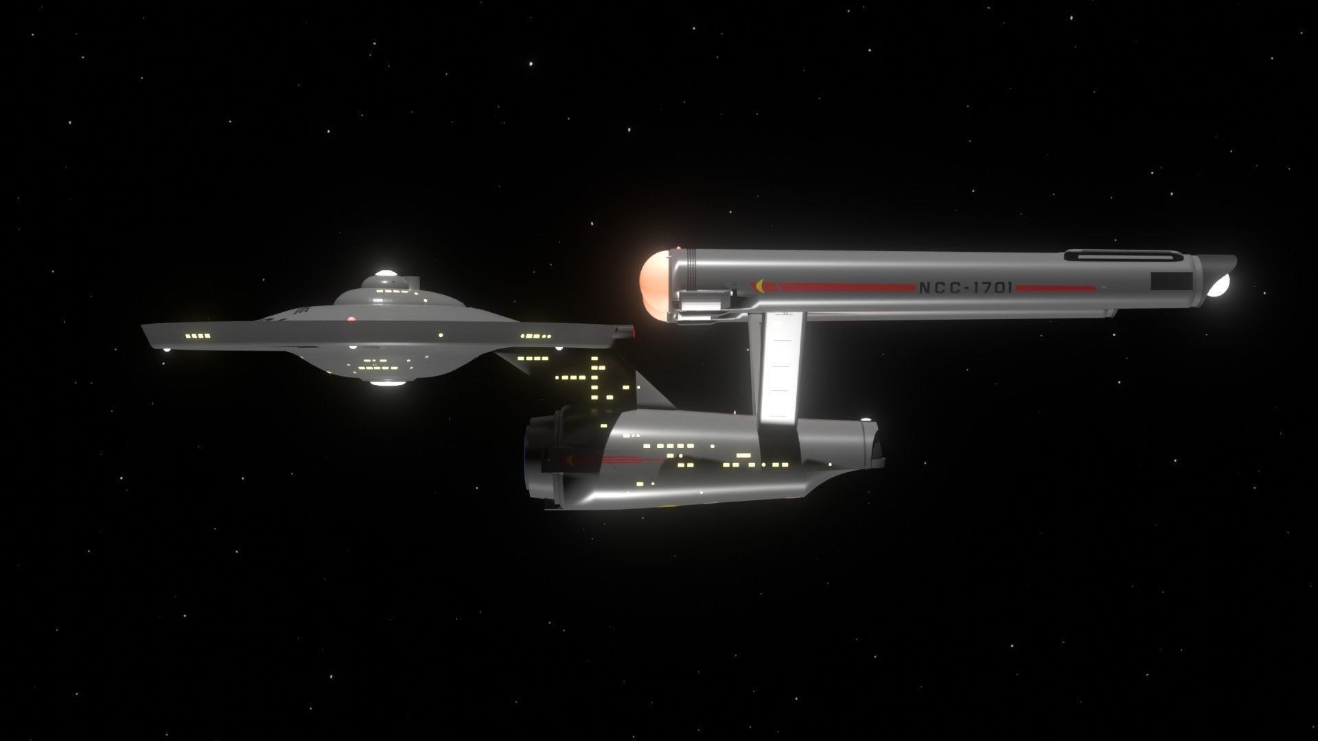 Modified USS Enterprise from the Original Television Series 3D model_12