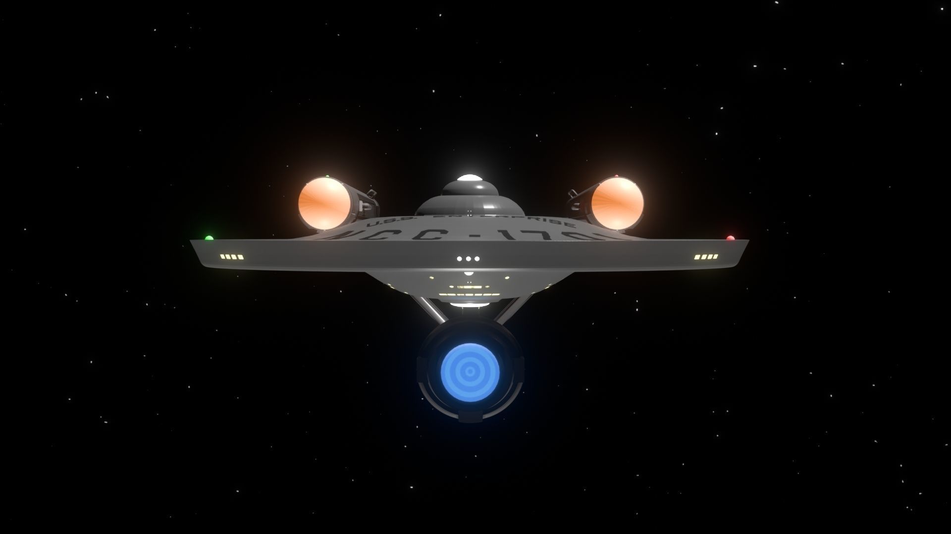 Modified USS Enterprise from the Original Television Series 3D model_6