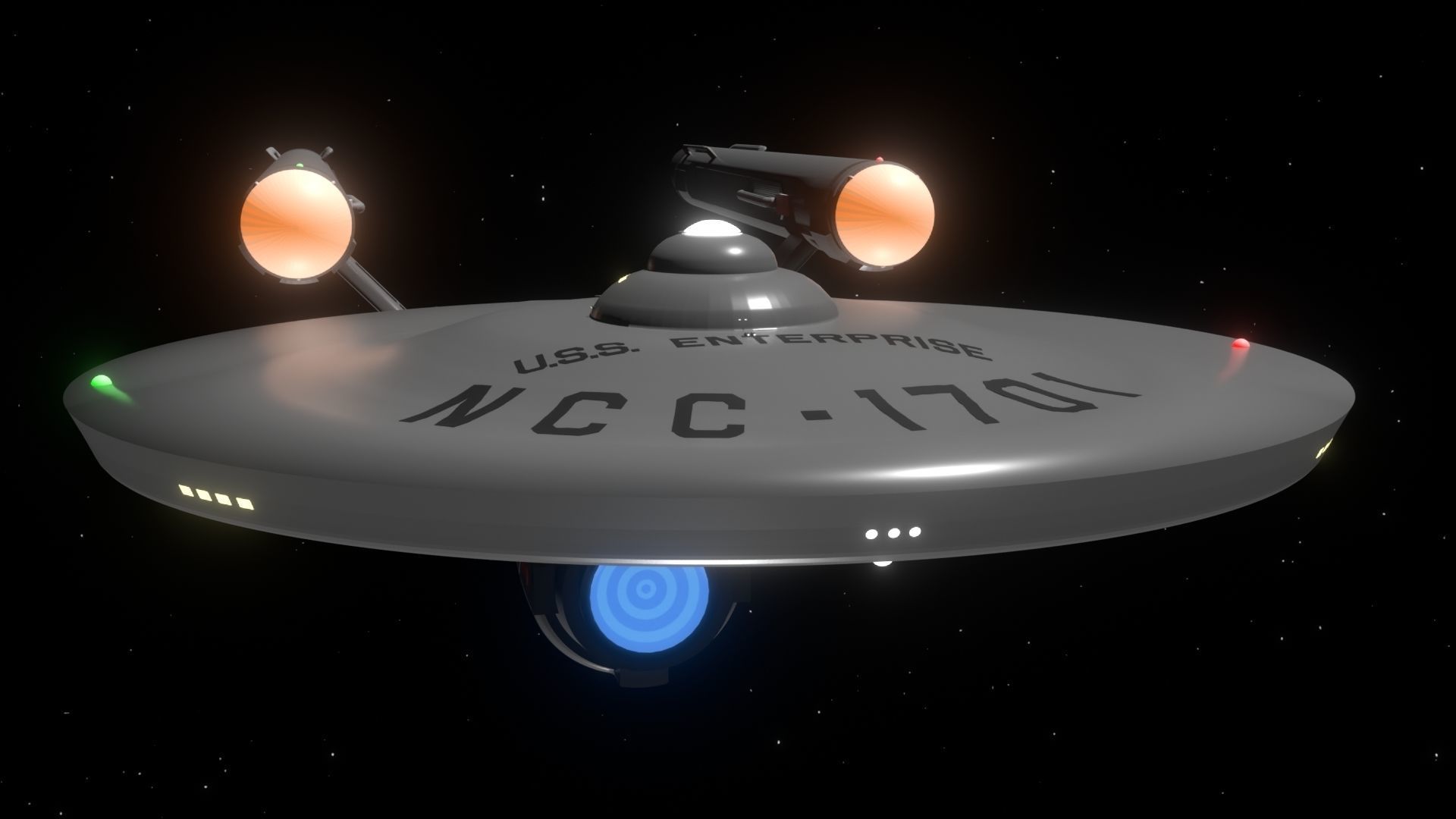 Modified USS Enterprise from the Original Television Series 3D model_5