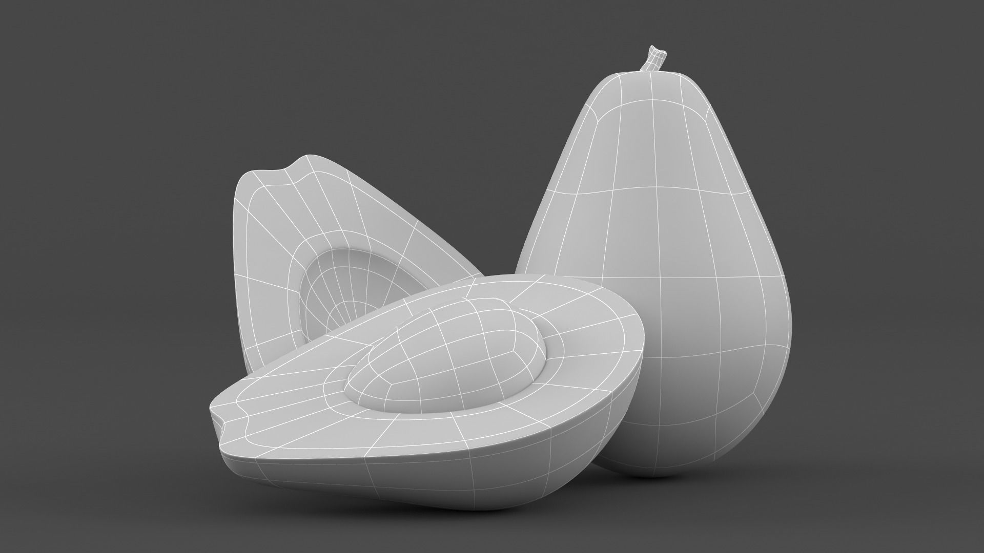 Avocado 3D model_5