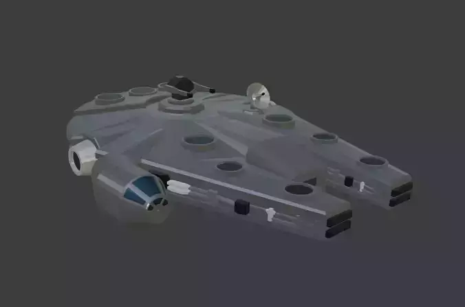 Very Basic Millennium Falcon Model for basic games