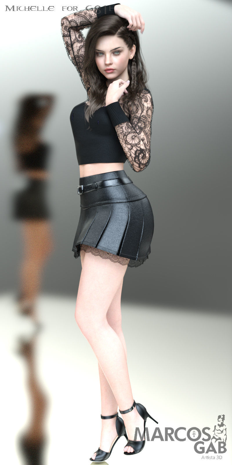 MGAB Michelle for Genesis 81 Female 3D model_3