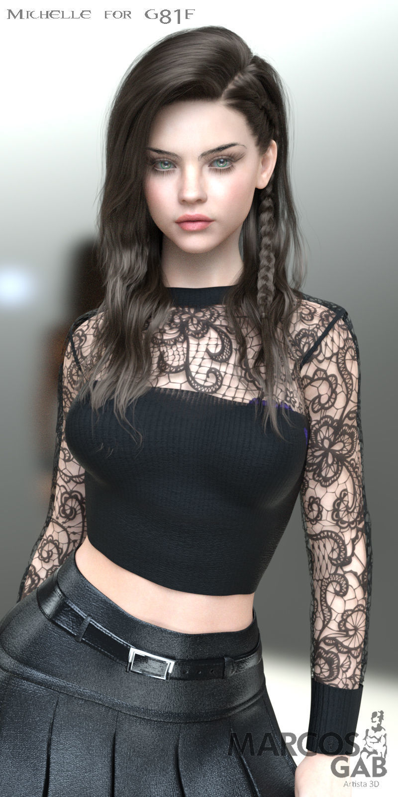 MGAB Michelle for Genesis 81 Female 3D model_17