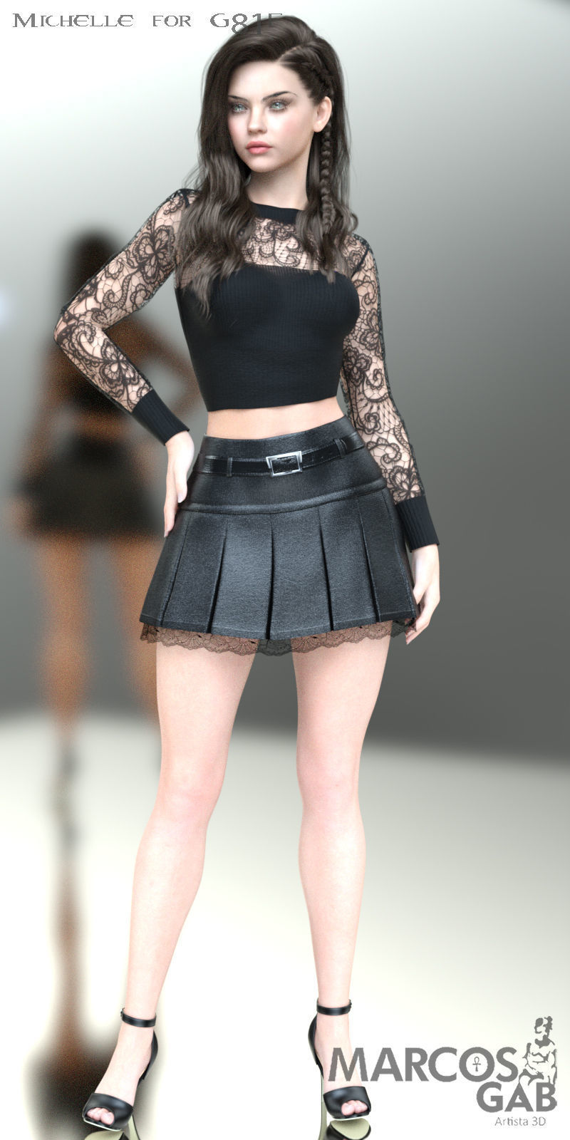 MGAB Michelle for Genesis 81 Female 3D model_7