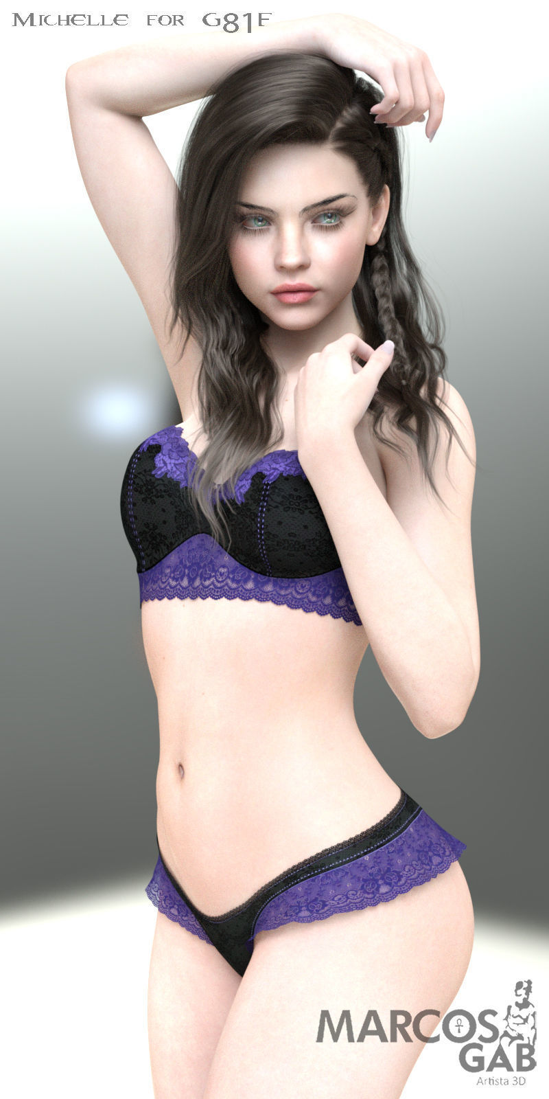 MGAB Michelle for Genesis 81 Female 3D model_21