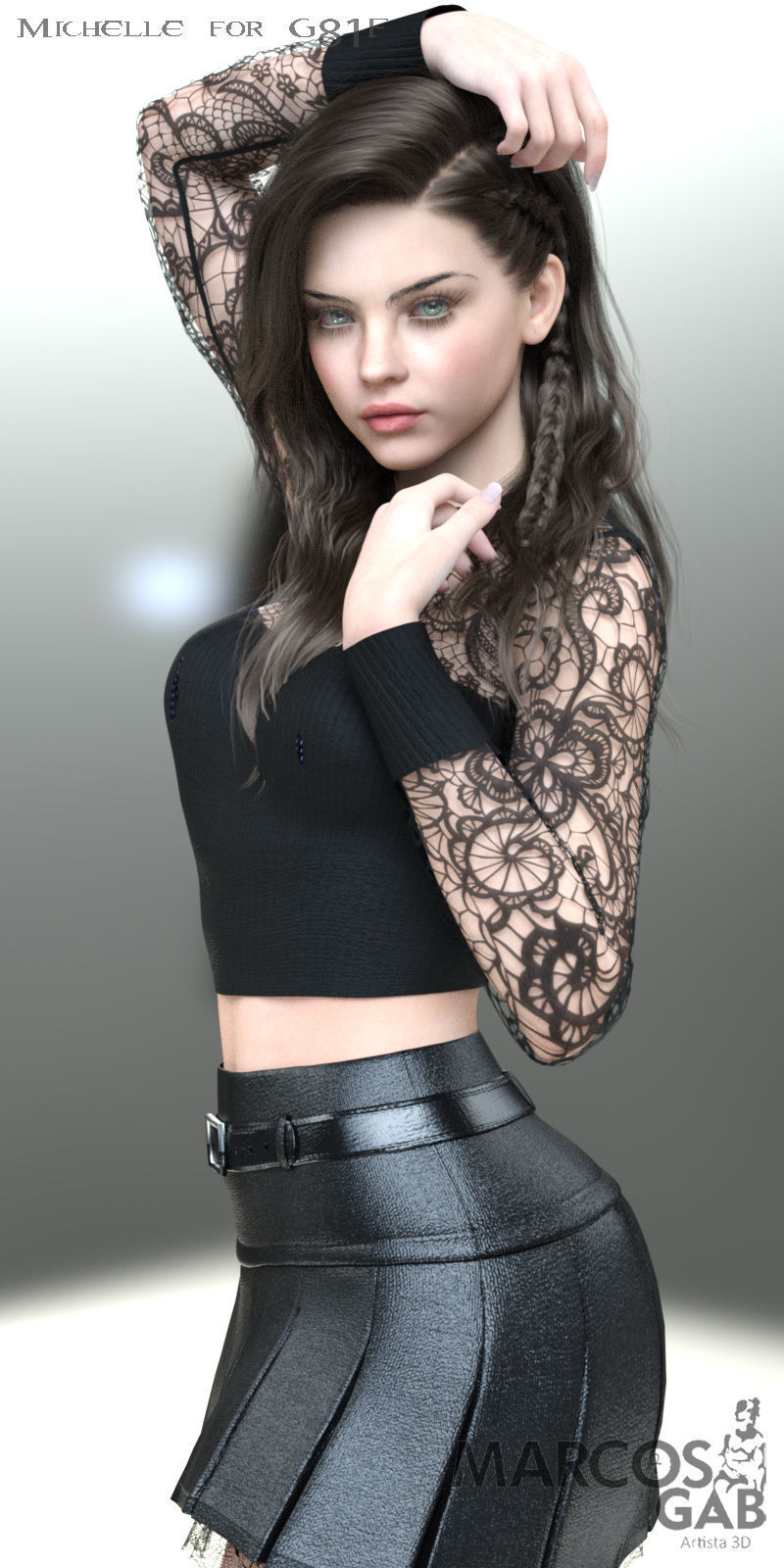 MGAB Michelle for Genesis 81 Female 3D model_5