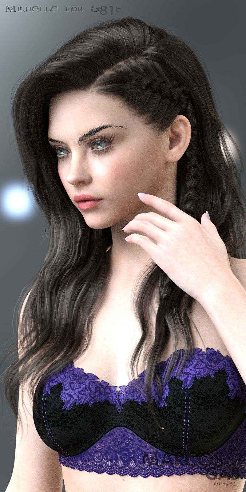 MGAB Michelle for Genesis 81 Female 3D model_2