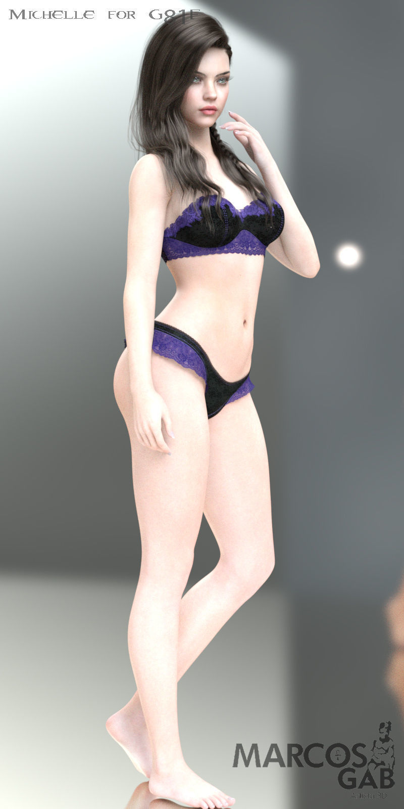 MGAB Michelle for Genesis 81 Female 3D model_14