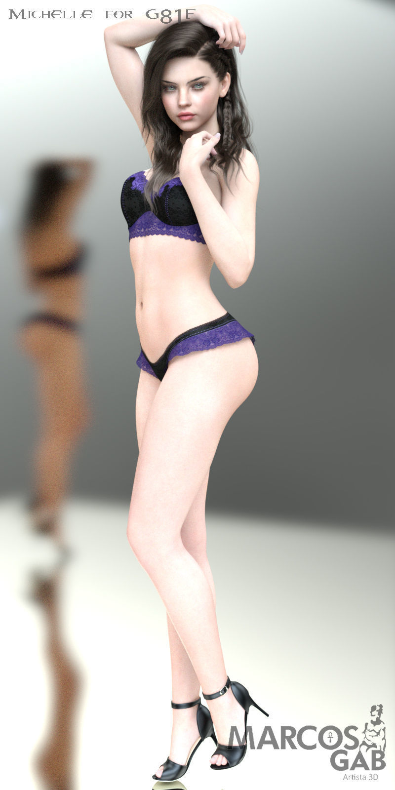MGAB Michelle for Genesis 81 Female 3D model_10